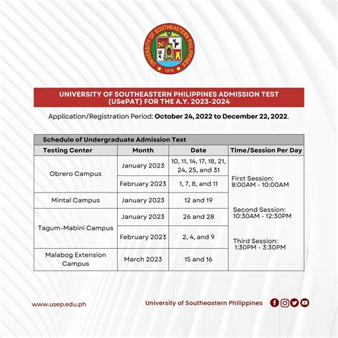 usep entrance exam 2024